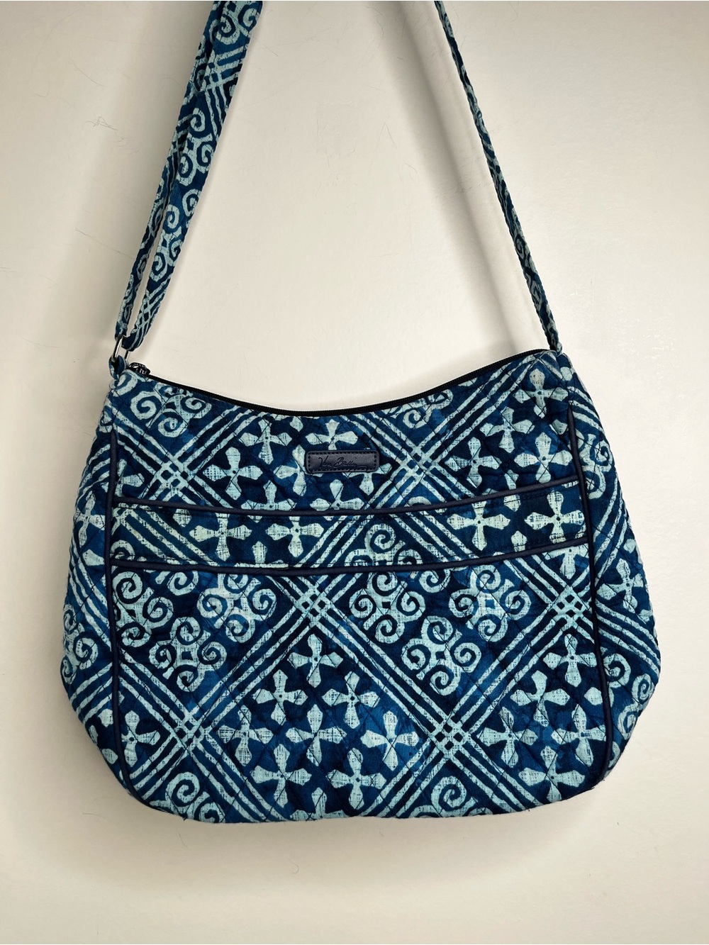 Vera Bradley Quilted Shoulder Bag Geometric Cuban Tiles Pattern Travel Vacay
